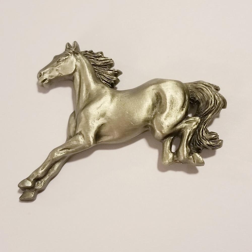 Pewter Horse Lapel Pin by Fort
